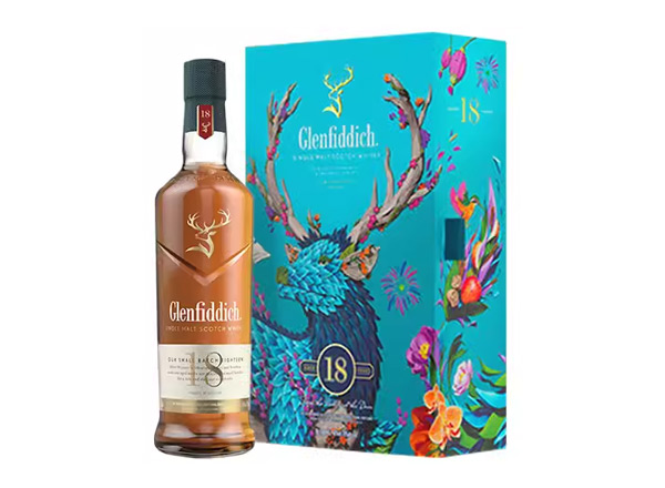 德阳格兰菲迪回收格兰菲迪18年700ml春节礼盒装Glenfiddich苏格兰威士忌