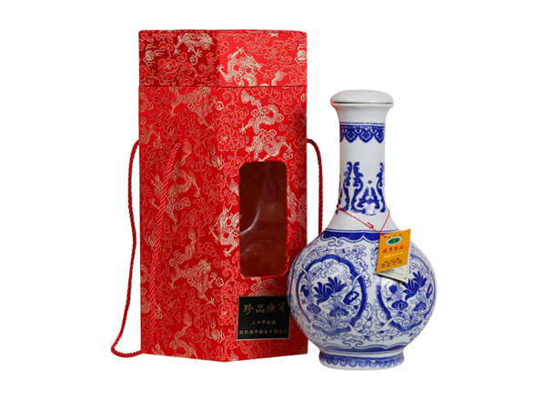 德阳咸亨黄酒回收珍品咸亨三十年花雕酒青瓷瓶盒装绍兴黄酒2.5L